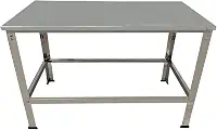 LAURINDOS, Mesa Industrial Inox 120x57x80 Suporte Multiuso Reforçada