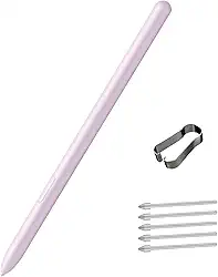 Caneta Tab S9 FE S para Samsung Galaxy Tab S9 FE de substituição para Samsung Galaxy Tab S9 FE / S9 Caneta Stylus com pontas, sem Bluetooth (roxa)