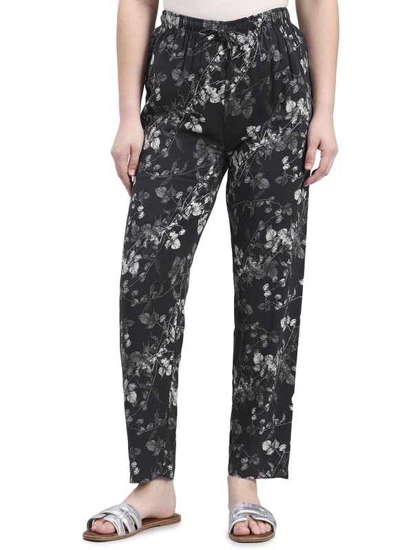 Viscose Lounge Pants Full Length For Women | Breathable, Mid Rise-image-46