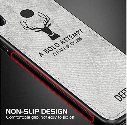 Image of MOBITUSSION Fabric Back Cover Dual Layer for Samsung M30s / Samsung M21 (Blue)