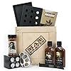 Man Crates Grill Master Crate with Wood Chips, Smoker Box, Sauce and Tenderizer – Great Gifts for Men