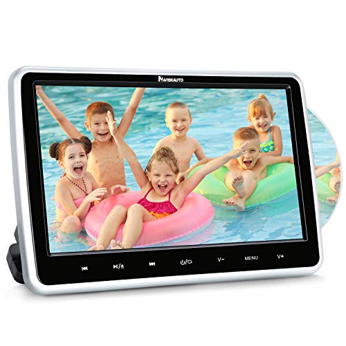 NAVISKAUTO 10.1" Car DVD Player with Headrest Mount Bracket Inhalation Drive Support Sync