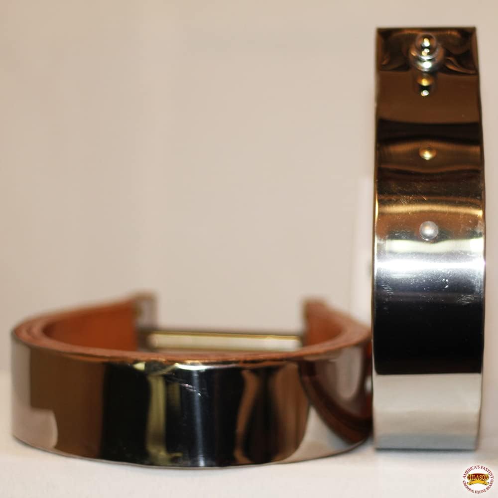 HILASON Wood Round with Stainless Steel Saddle Stirrups with 6 in Height