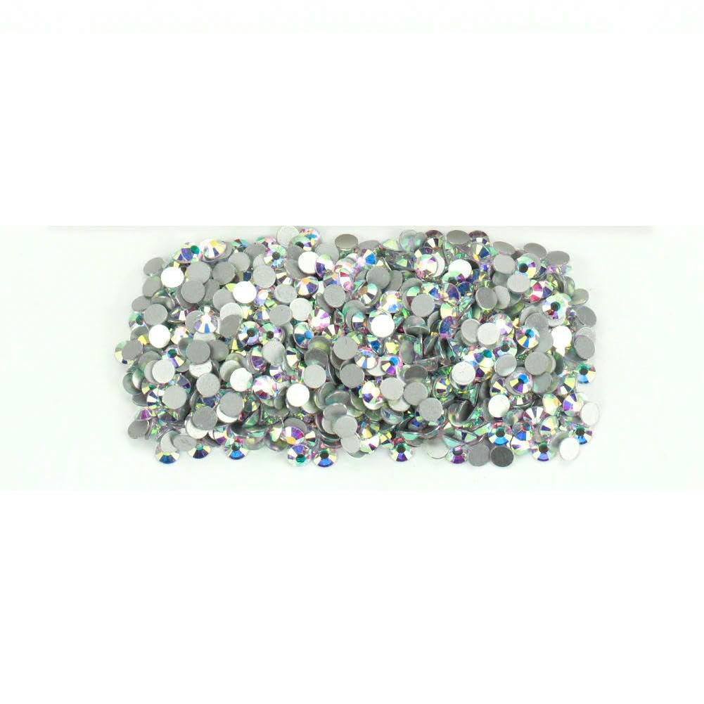 101-133 Cristalli di C a fissaggio freddo con retro piatto argentato, strass non hotfix per borse, scarpe, indumenti, telefono, fai da te, nail art - 126 fucsia - 4,0 mm SS16 1440 pezzi