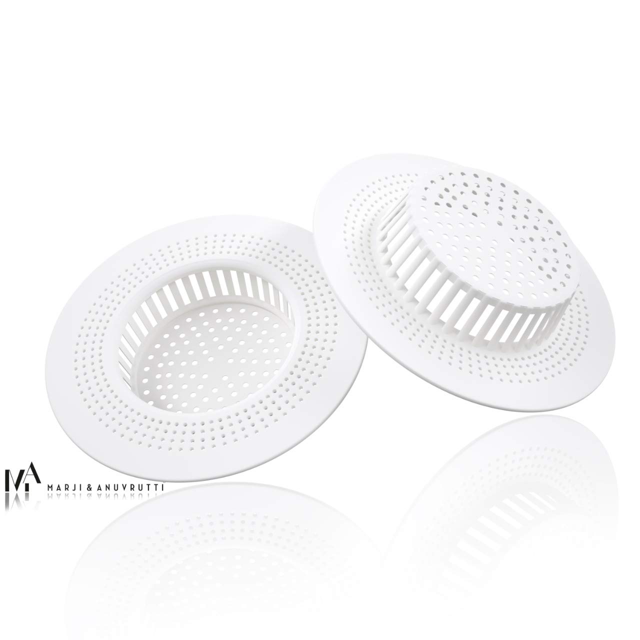 MARJI&ANUVRUTTI Plastic Kitchen Strainer, Sink Jali, Sink Drain Filter Jali, Waste Coup (3), 11 Cm X 11 Cm 1