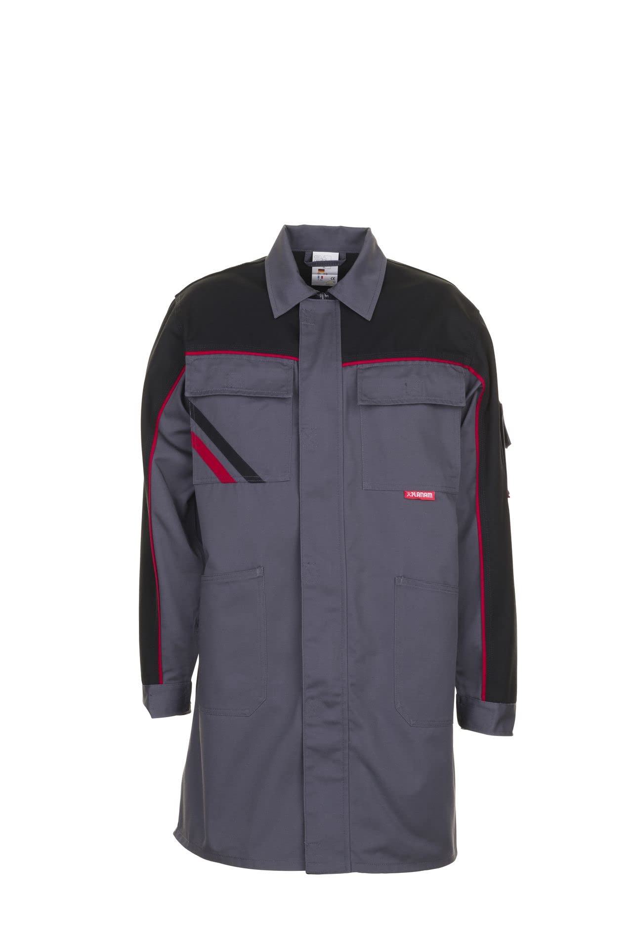 Planam Cappotto da Lavoro Highline Taglia 59 Fiordaliso/Blu Marino/Zinco Uomo