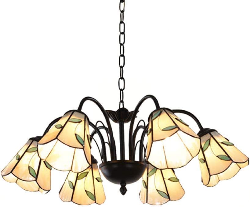 5 Lights Chandelier Style Oil Rubbed Bronze Vintage Pendant Lighting Traditional Ceiling Light Fixture Hanging for Dining Room Living Room,Black,6 Lights