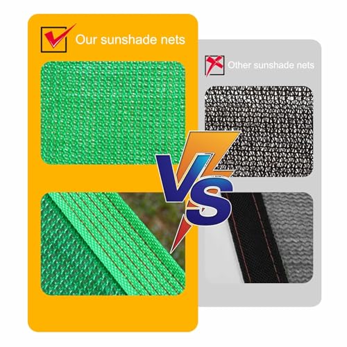 Filet d'ombrage leger durable 8x20m protection UV 88% avec oeillets - 6