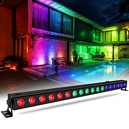 Led Stage Wash Light Bar - Oppsk 40” 54W 18Leds Rgb Dj Light Bar With Chase Function By Dmx Control Sound Activated Auto Play Uplighting For Church Wedding Events Party Stage Lighting #TOP5