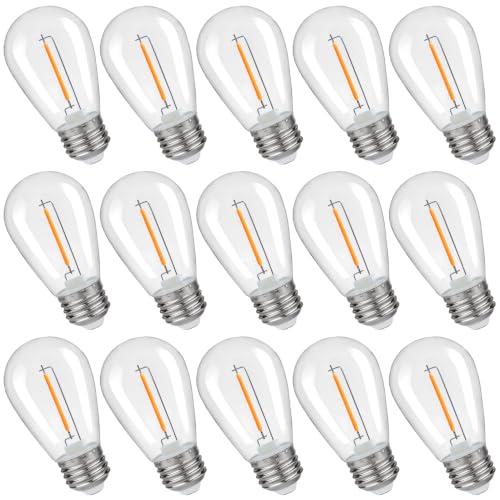 S14 Replacement LED Light Bulbs, 1W S14 LED Bulbs, Outdoor String Lights