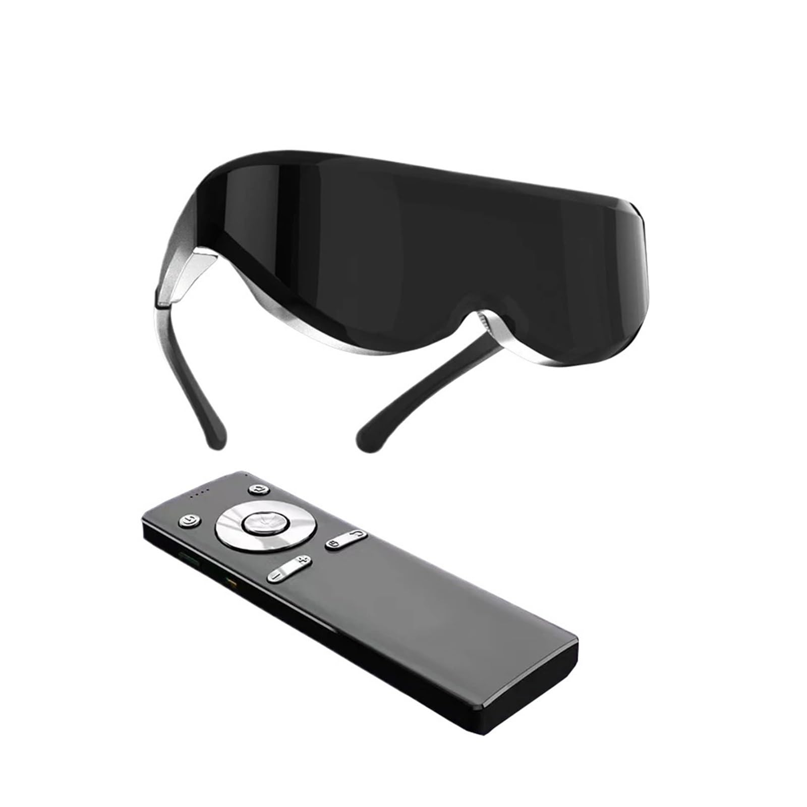 Gafas Inteligentes 3D con Memoria de 256 GB, compatibles con Android, con Pantalla Gigante de 1000 Pulgadas, Auriculares VR con HDMI y Sistema de vídeo Integrado.(Black Color 64GB)