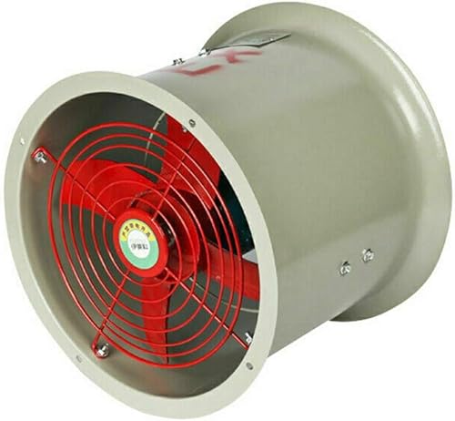 Extractor de tubería, 12" 1450rpm cabina de pulverización de tubería humos de pintura Ventilador de escape a prueba de explosiones Cilindro de