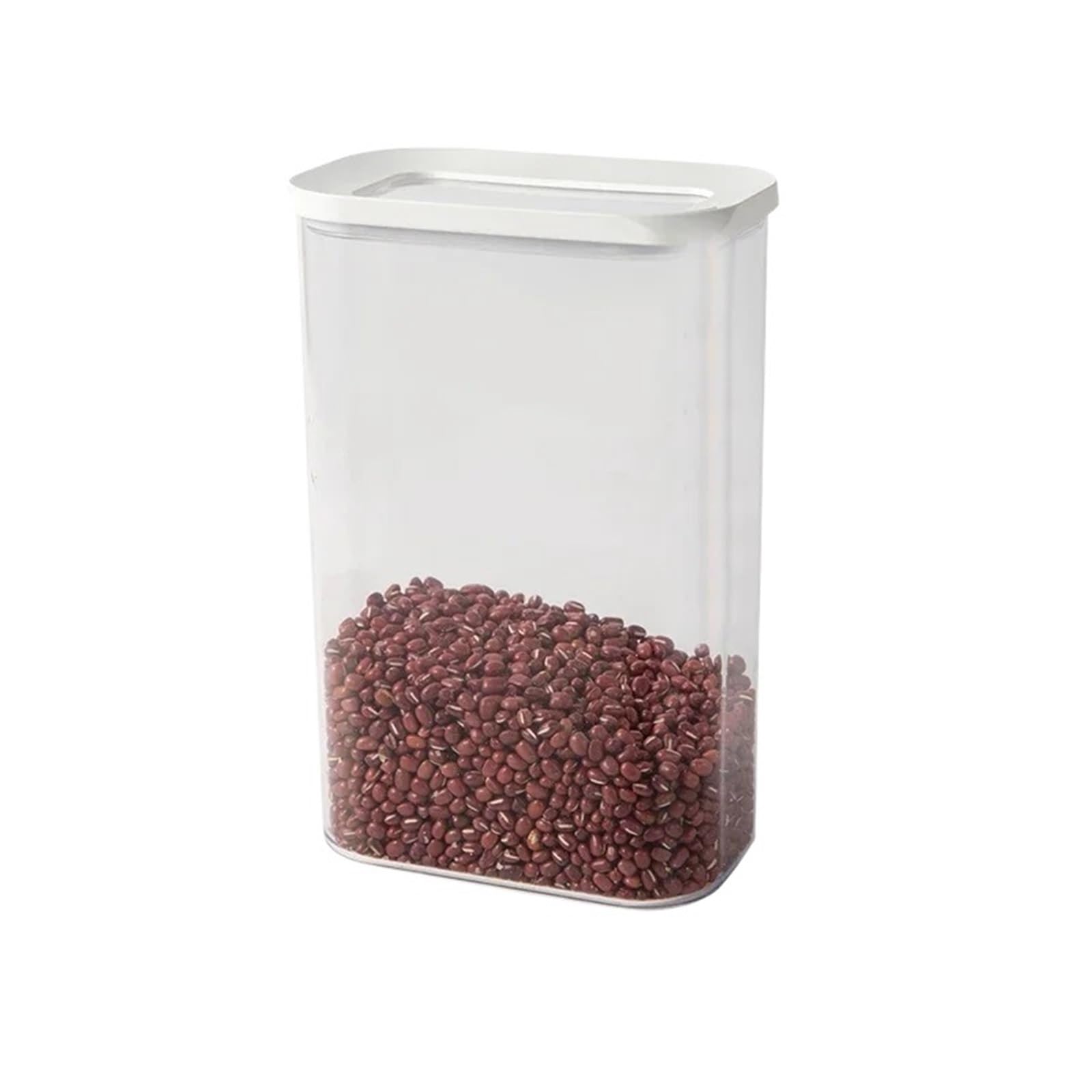 LSNNMU 3pcs Plastic Sealed Storage Box Transparent Food Container Coffee Bean Organizer Dried Fruit Cereal Dispenser Kitchen Items For Preserving(2000ml)