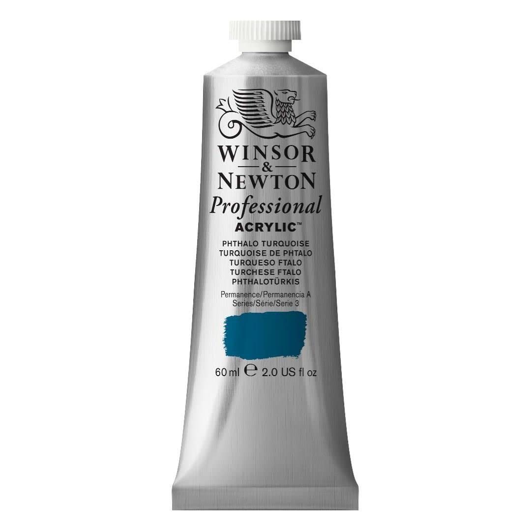 Winsor & Newton 2320526 60 Ml Professional Acrylic Colour - Phthalo Turquoise