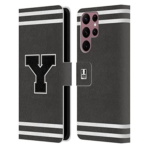 Coque portefeuille Samsung Galaxy S22 Ultra 5G housse étui rabat cuir motifs graphiques noirs