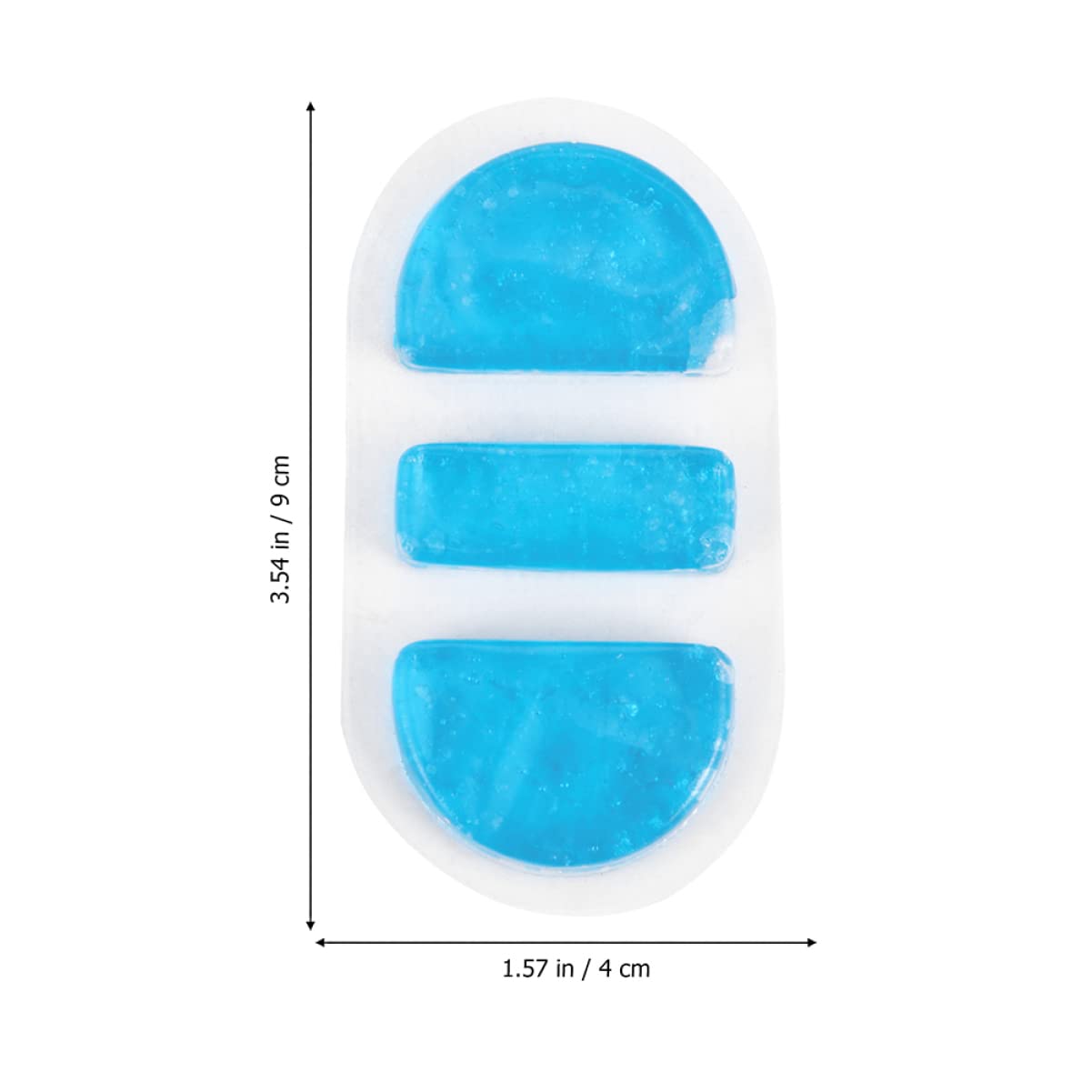 GLEAVI 4 Stück Nasenstegpad Aus Gel Kalte Kompresse Eiskompresse Wiederverwendbare Heiß-kalt-wrap Mit Gelkügelchen Nase Eispads Augenmasken Mit Spa- Tpu Kaltes Gel Heizung