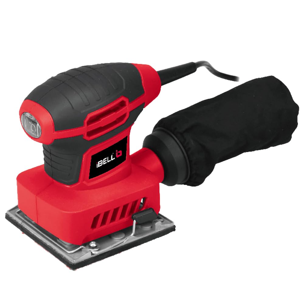 IBELL Electric Palm Sander PS24-14, 240W, Copper Armature, Sanding Area 110X100mm, 14000 RPM with Sand Paper and Dust collector, Red (B0D6YXMXCS) Amazon Price History, Amazon Price Tracker