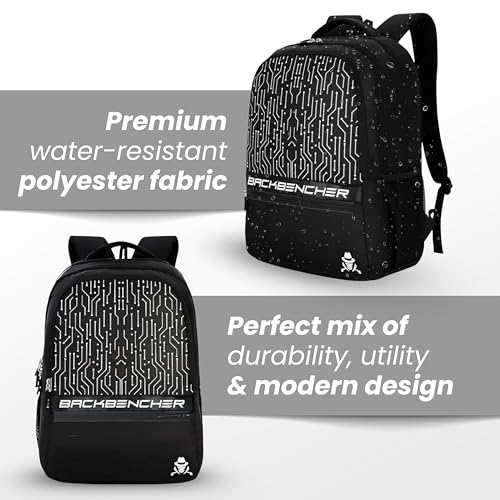 Image of HACKER Laptop Backpack for Men & Women | Stylish & Printed Backpack | Durable School, College & Office Bag | Spacious Travel Backpack with Padded Laptop Compartment & Adjustable Straps