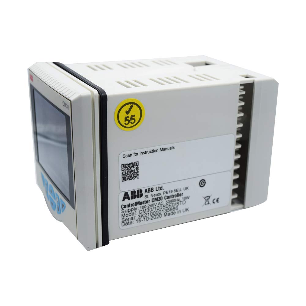 ABB Universal Process Indicator CM30 Control Master 1/4 DIN (Panel Mounting) with Totalization and Counter Function for Pharmaceuticals, Laboratories, Manufacturing, Confectionery