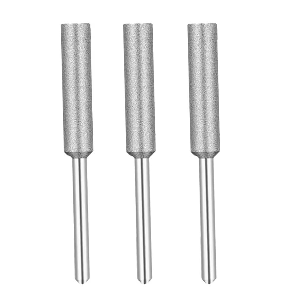 Diamentowa Głowica Szlifierska Walcowa Ziarnistość 240 6-40mm, Powlekane Frezy do Kamieniarstwa Szkła, Akcesoria do Narzędzia Obrotowego Trzonek 6-8mm (1 Sztuka)(12mm)