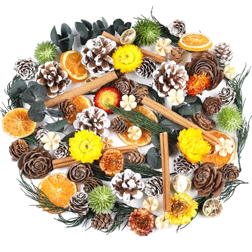 Songjum Weihnachtskranz Deko Potpourri Weihnachten Winter Potpourri...