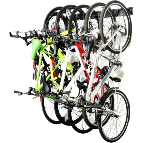 Ultrawall Stainless Steel Bike Storage Rack, Wall Mount 6 Bike Hanger