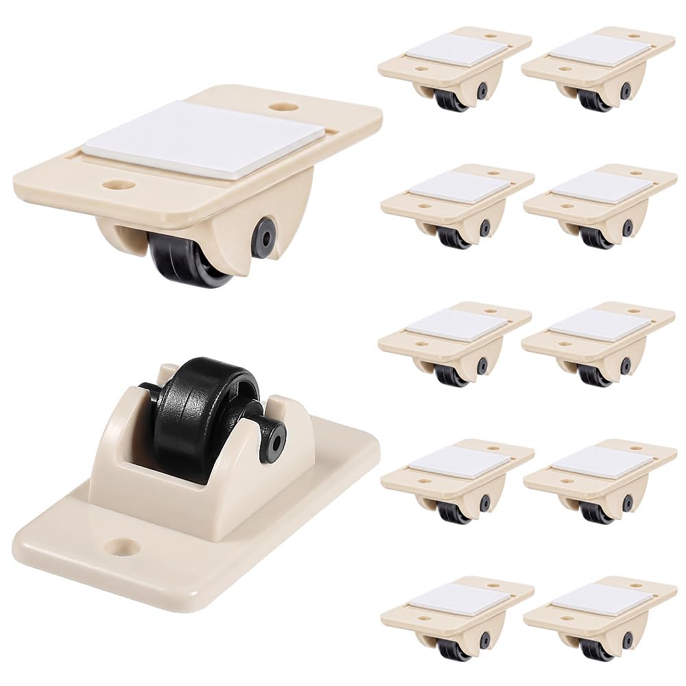 Caster Wheels Self Adhesive 24 Pcs Mini Fixed Firm Wear Resistant Easy Move Heavy Objects Classic Style