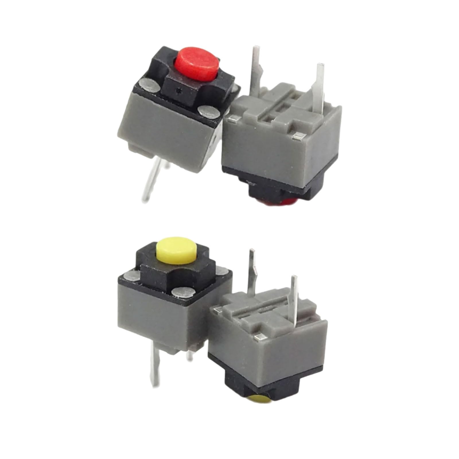 Produktbild von 10er-Pack Kailh Silent Mikroschalter 6x6x7,3 Mm – Leise Mausklicks, Quadratisch, Für Büro & Gaming