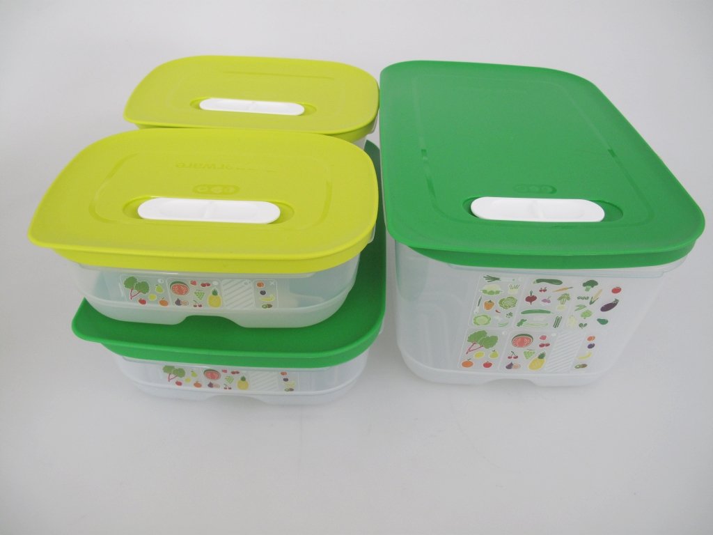 TUPPERWARE Kühlschrank 4,4 L hoch+ 1,8 L flach + 800 ml (2) KlimaOase Klimakönig