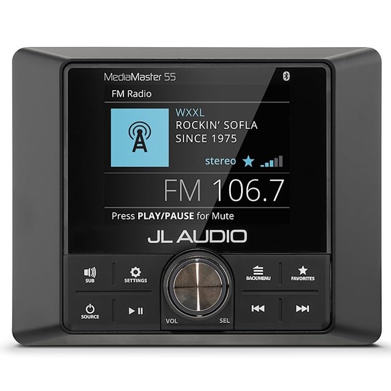 Garmin Jl Audio® Mediamaster® 55 Full-color LCD Display Weatherproof Verstärker One Size