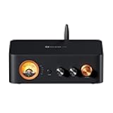 Fosi Audio MC351 2.1 Channel Integrated Amplifier with DAC, Home Audio Stereo Power Amp with Dual TPA3255 Chips for HiFi Passive Speakers, Vintage VU Meter Receiver with Bluetooth and USB/Opt/Coax