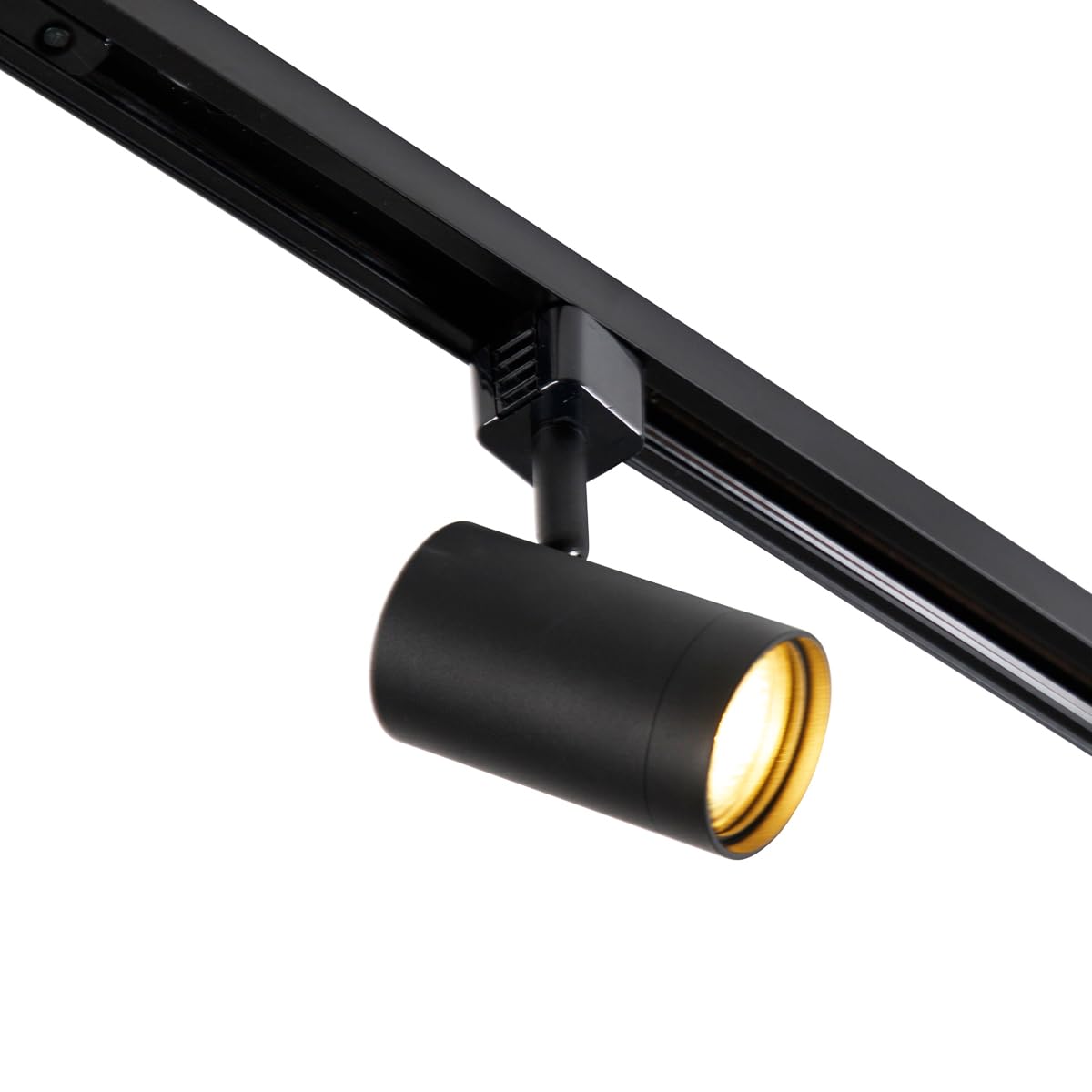 QAZQA Moderno sistema de carril monofásico con 10 focos negro - Jeana Aluminio/Acero/Plástico Alargada Adecuado para LED Max. 10 x 50 Watt