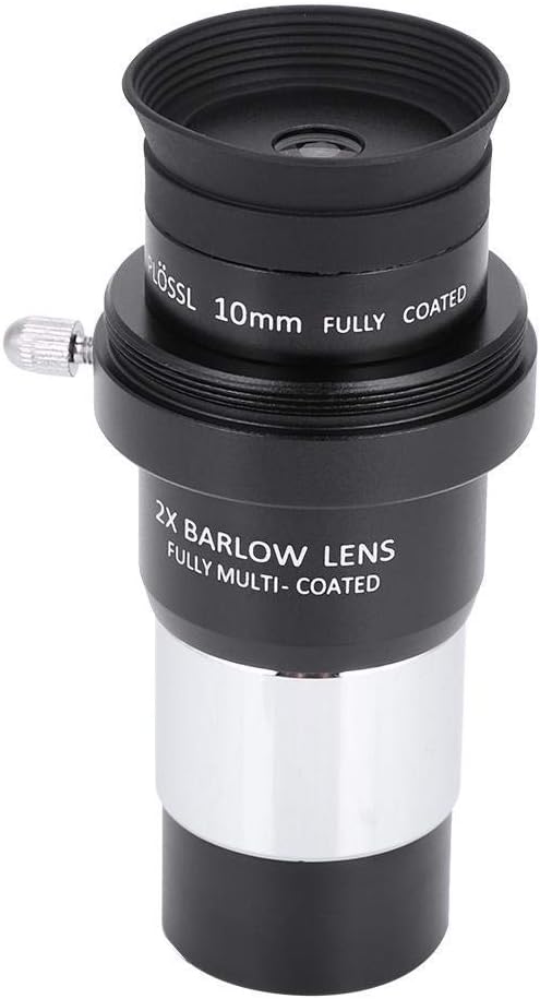 Astronomical Telescope Set Telescope Accessory Kit,Professional 1.25 inch Plossl Telescope Eyepiece Set 4/10/25mm + 2X Lens Kit for Astronomy