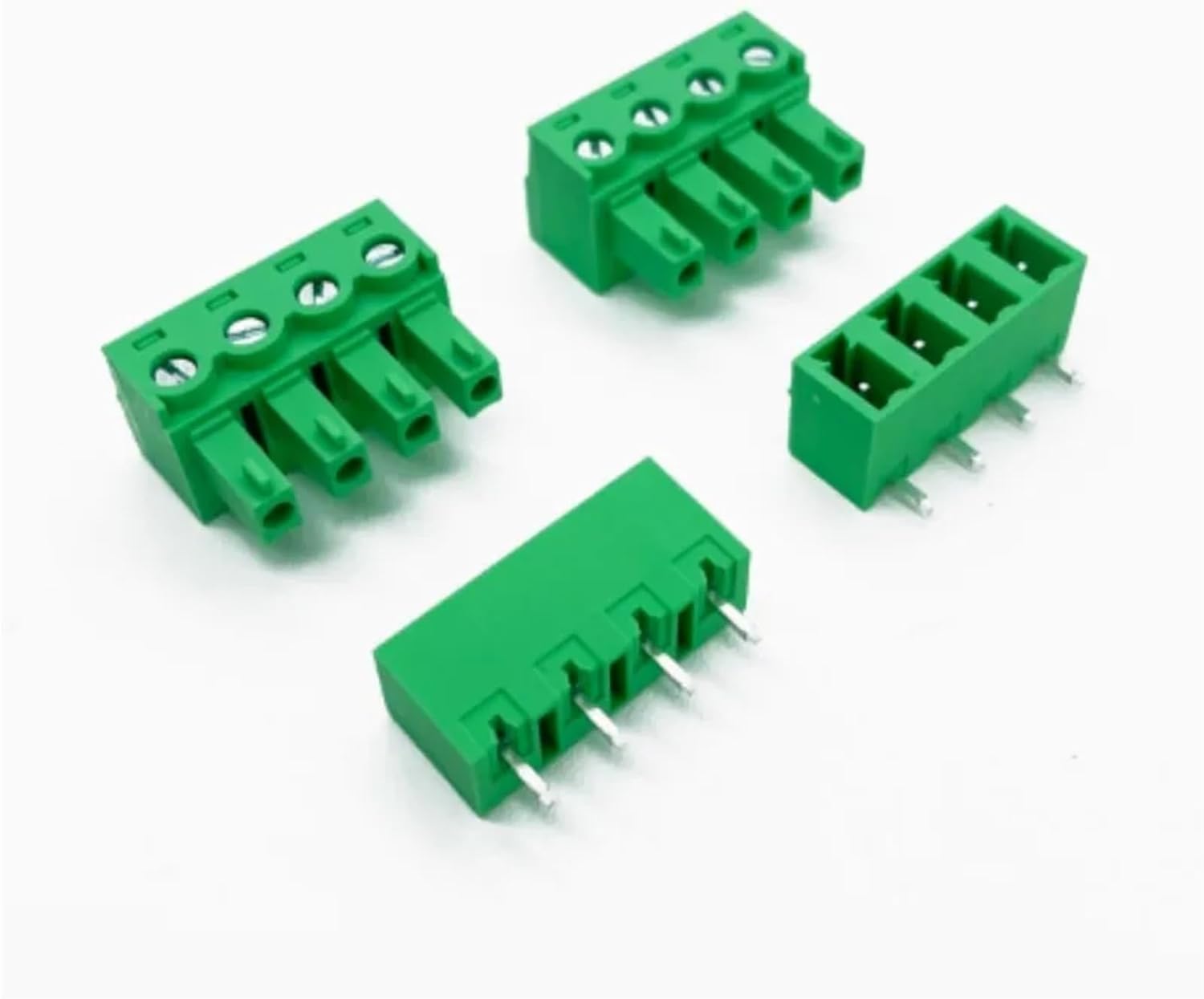 10set 5Pairs 15EDG KF2EDG 5.08mm PCB Screw Terminal Block 2-12Pin Male Female Socket Pin Header Connector(Straight,7P)