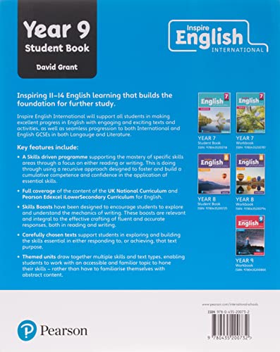Inspire English International Year 9 Student Book (International Primary and Lower Secondary)