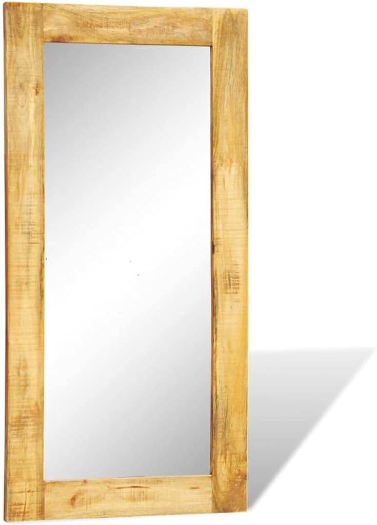 YTDTKJ Solid Wood Framed Rectangle Wall Mirror 47.2"x23.6"