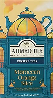 Ahmad Tea Moroccan Orange Slice Dessert Tea - 5 x 15 Pyramid Teabags