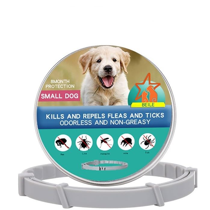 Tempotech Original ® 4 Unidades Collar Antiparasaitario Perro y Gatos - 8 Meses de Protección - contra Pulgas Garrapatas Mosquitos Ácaros y Piojos 72 CM Todos Los Tamaños - Collar Desparasitarío