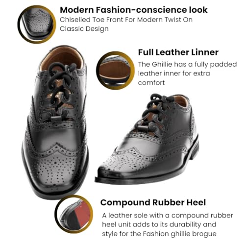Fashion Ghillie Brogue - Kilt Shoes Black2