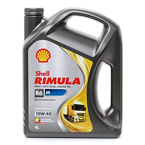 Shell Rimula R6 Motoröl 10W-40 – 4 Liter – Für LKW & Nutzfahrzeuge (MB 228.51, Volvo VDS-3, Scania LDF-2)