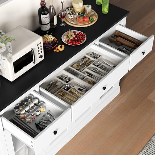 image for HOSTACK Sideboard Buffet Cabinet with Storage, 55