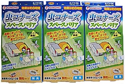 Amazon キンチョウ 虫コナーズ スペースバリア 2p ３個 虫コナーズ 虫除け 忌避用品