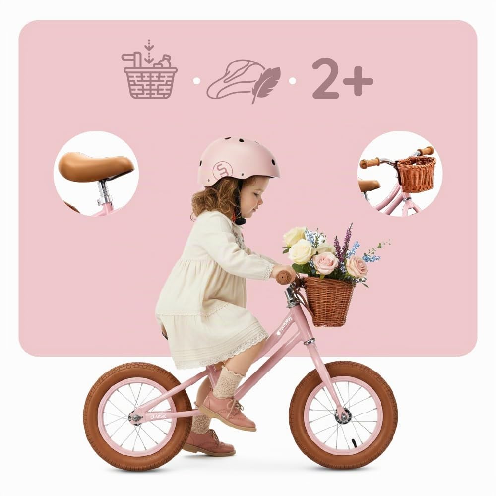sun baby Draisienne Classic 2+ Ans | Cadre en acier, roues gonflables et selle réglable