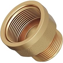 Adapter Nipple 3/4" Male x 1 Female Pipe Fitting NPT - Brass Adapter 3/4 inch x 1inch Female Pack of 1