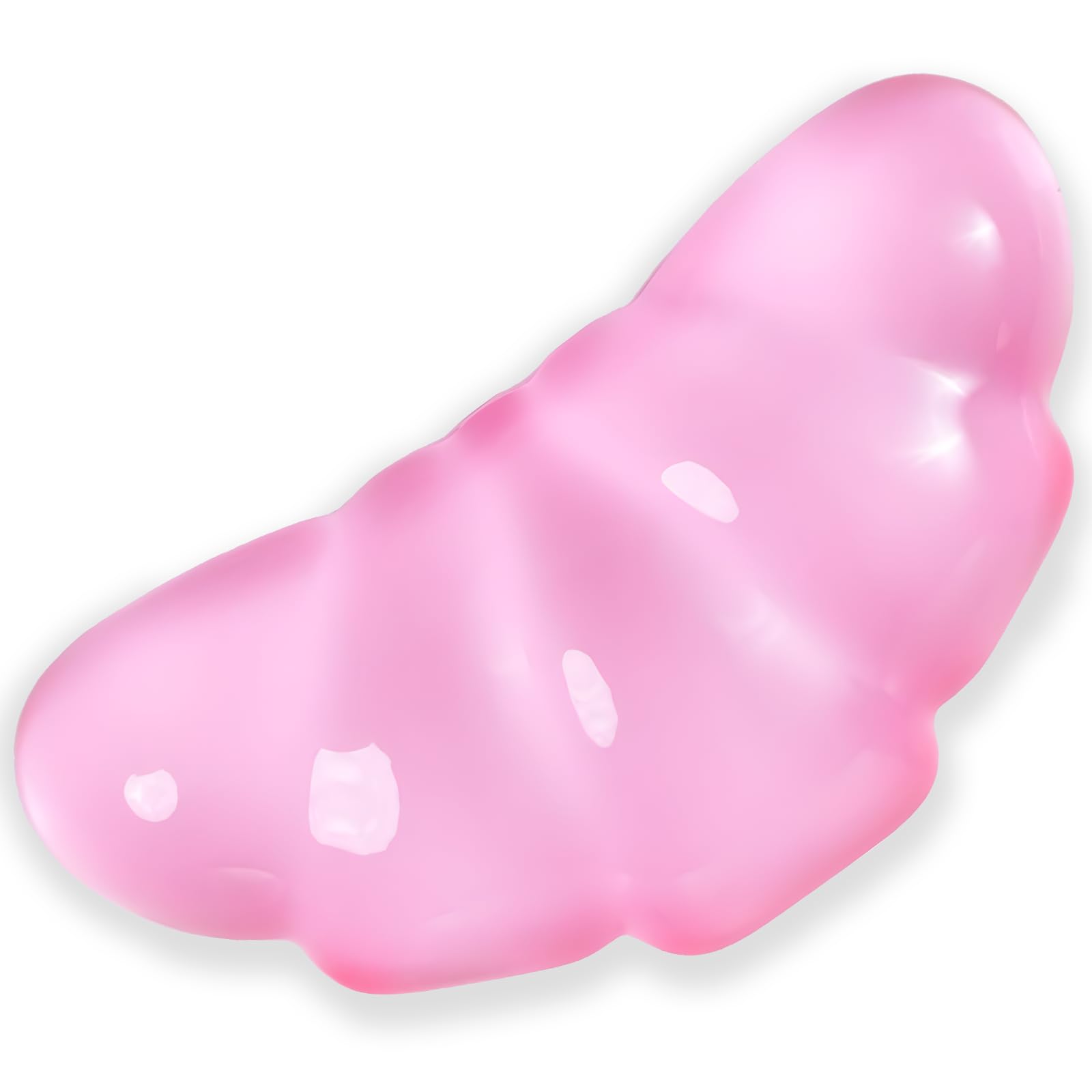 Gel Wrist Rest for Keyboard and Mouse Transparent Pink Bread Elbow Pad Cushion Ergonomic Cute Clear Cool Croissant