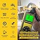 AIOMEST Digital Luxmeter Tragbare, 270° Drehbarem Detektor Belichtungsmesser, 0,01~300,000 Lux Illuminance Meter Light für LED Pflanzenwachstum Licht, Indoor Outdoor Lights, Aquarium, AI-881E, Gelb