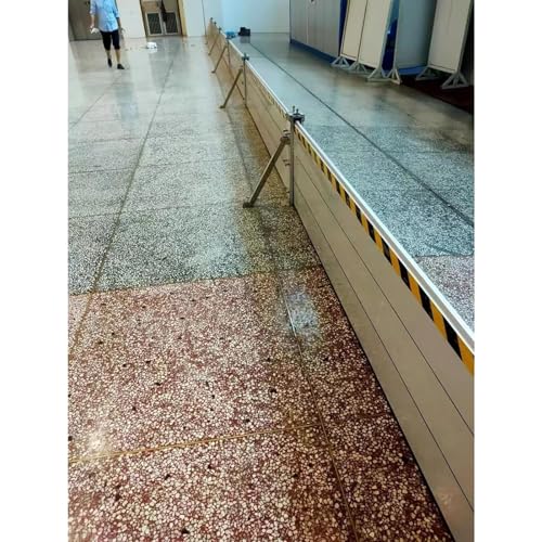 Reusable Water Barriers for Patio Doors/ Warehouse Door/ Home Gates, Driveway Flood Water Barrier/ Flooding Prevention Temporary Dams,Mall Commercial Subway Stations Unit Module Design Flood Board ( C