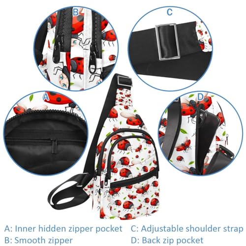 Bolso bandolera impermeable Ladybird con diseño ergonómico y estampado único 2