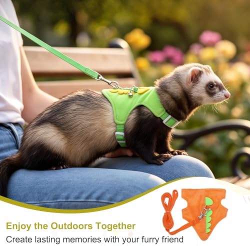 Ferret Harness and Leash Set, Small Animals Vest Harness, 2Pcs — 사진 5