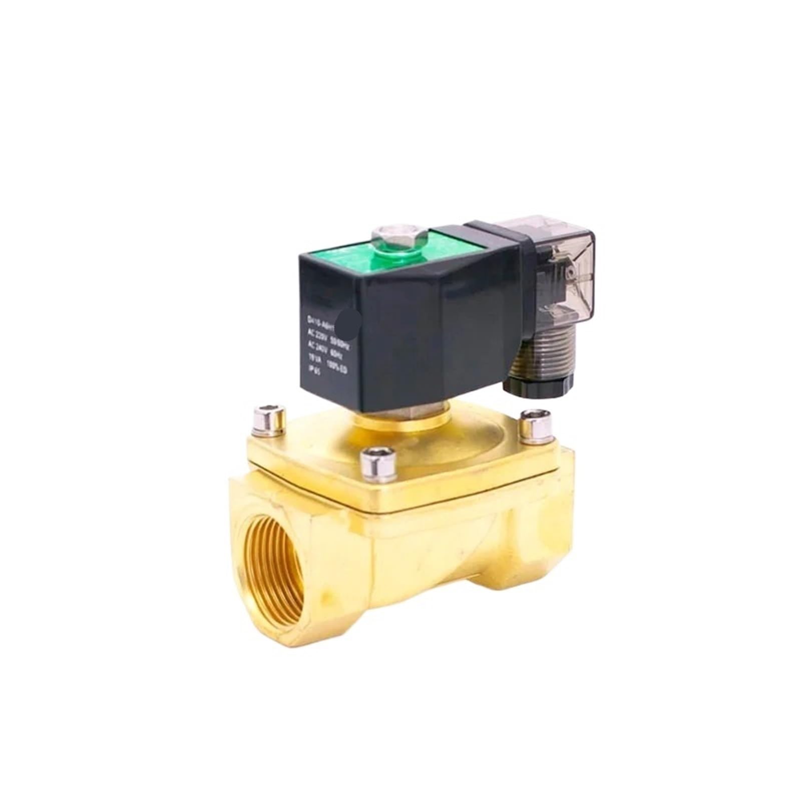Coasddrld Dc24v 2 Way Brass Solenoid Valve 1 1/2" Ac220v Orifice 35Mm(Dc24v)